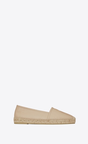 YSL Cassandre Espadrilles In Lambskin Powder | 01258-KZCB