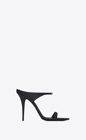 YSL Dive Mules In Silk Satin Tmavě Blankyt | 12679-BPTJ