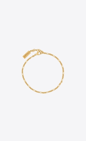 YSL Figaro Chain Bracelet In Metal Zlaté | 83245-CXLT