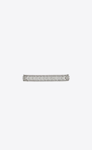 YSL Frieze Articulated Bracelet In Metal Palladium | 12943-EUML