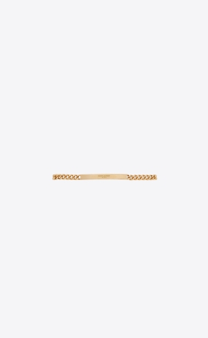 YSL Id Bracelet In Metal Zlaté | 15749-XPHG