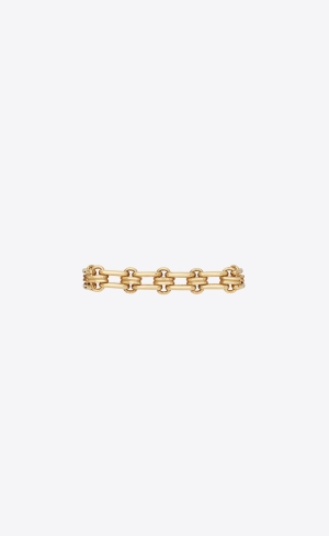 YSL Large Vintage Pletené Chain Bracelet In Metal Zlaté | 46120-GFYB