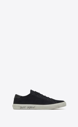 YSL Malibu Sneakers In Platene And Læder Černé | 48025-KWMN