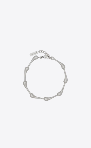 YSL Multiple Large Drop Bracelet In Metal Palladium | 60725-ZKFN