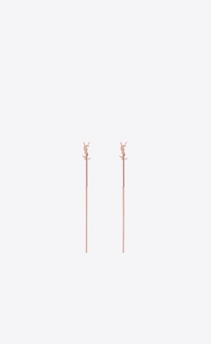 YSL Opyum Threader Earrings In Metal Růžové Zlaté | 62947-BTVR