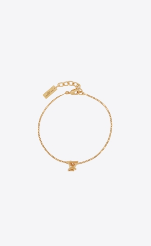 YSL Opyum Twist Bracelet In Metal Zlaté | 52179-PNRU