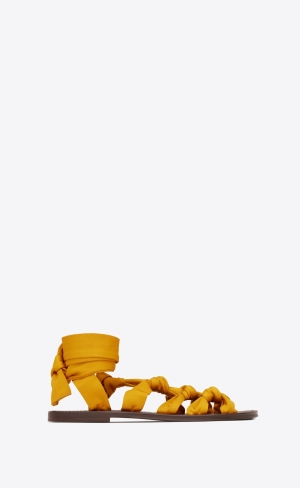 YSL Pepe Sandals In Jersey Ocre | 28765-LJVH