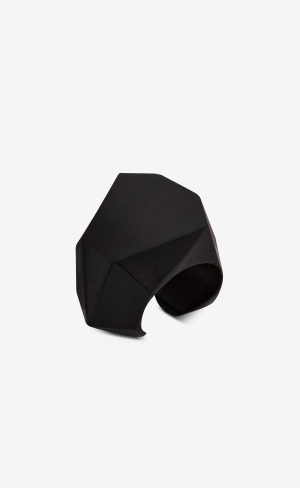 YSL Pyramid Cuff In Bamboo Tmavě Hnědé Zlaté | 34251-JIVZ