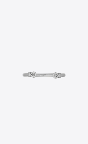 YSL Sailor Knot Cuff Bracelet In Metal Palladium | 63180-TKLA