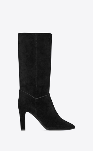 YSL Tracy Boots In Semišové Černé | 61295-QJUE
