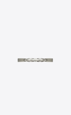 YSL V Bracelet In Metal Stříbrné | 49821-RGCJ